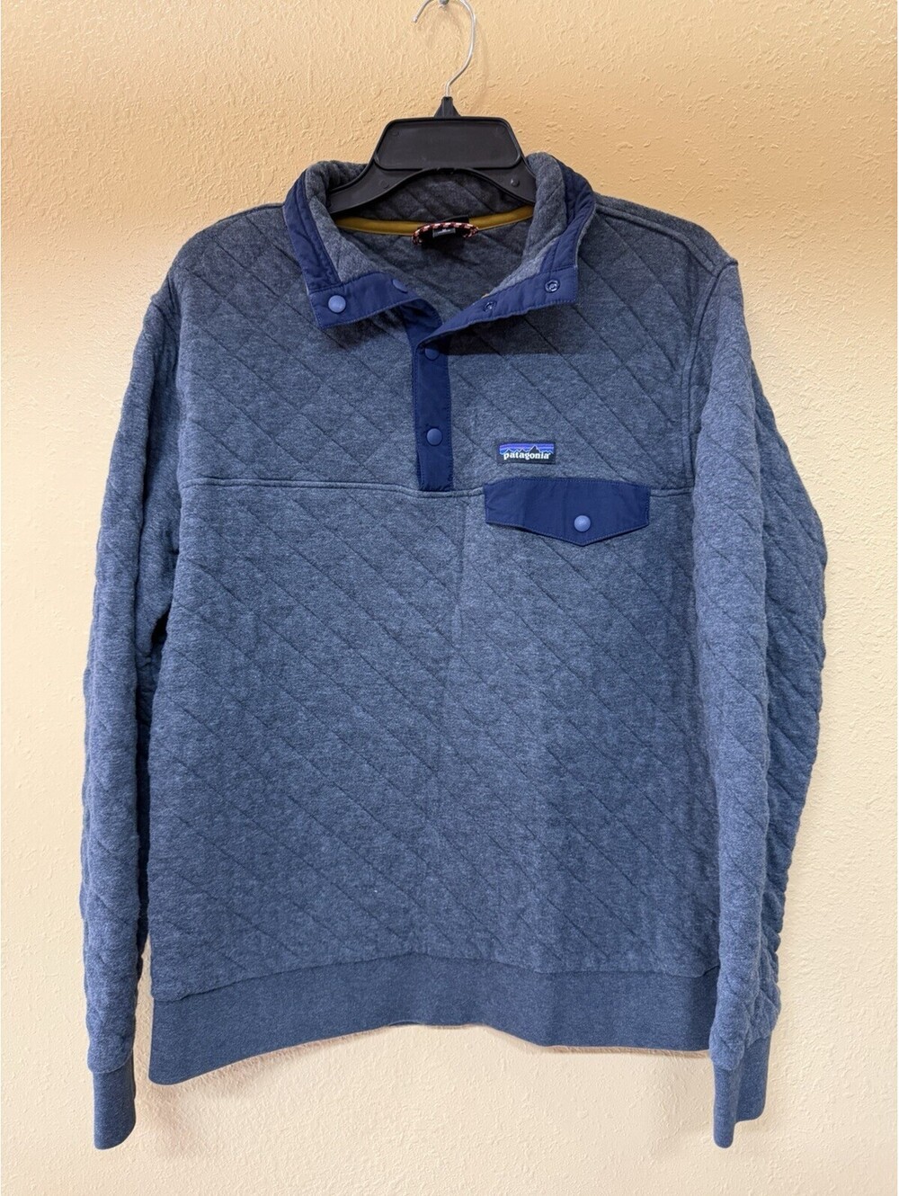 Patagonia Organic Cotton Womens Quilted Pullover Jacket, Size Medium